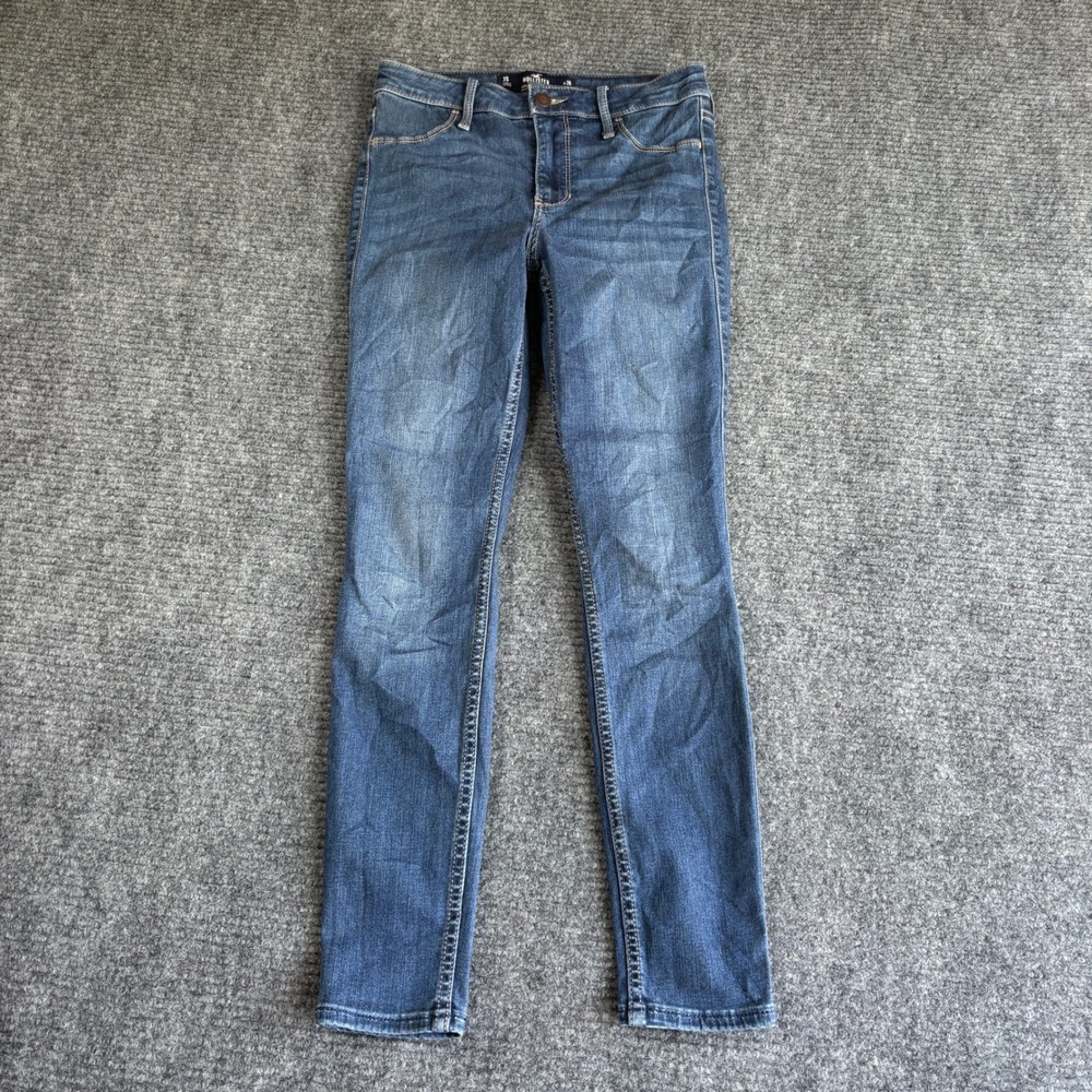 Hollister High Rise Jean Legging Womens 3S W26 L26 Medium Wash Advanced Stretch